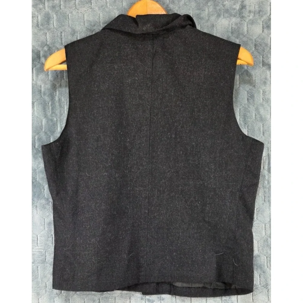 Morton Bernard Size 12 Collared Wool Vest‎ Gray